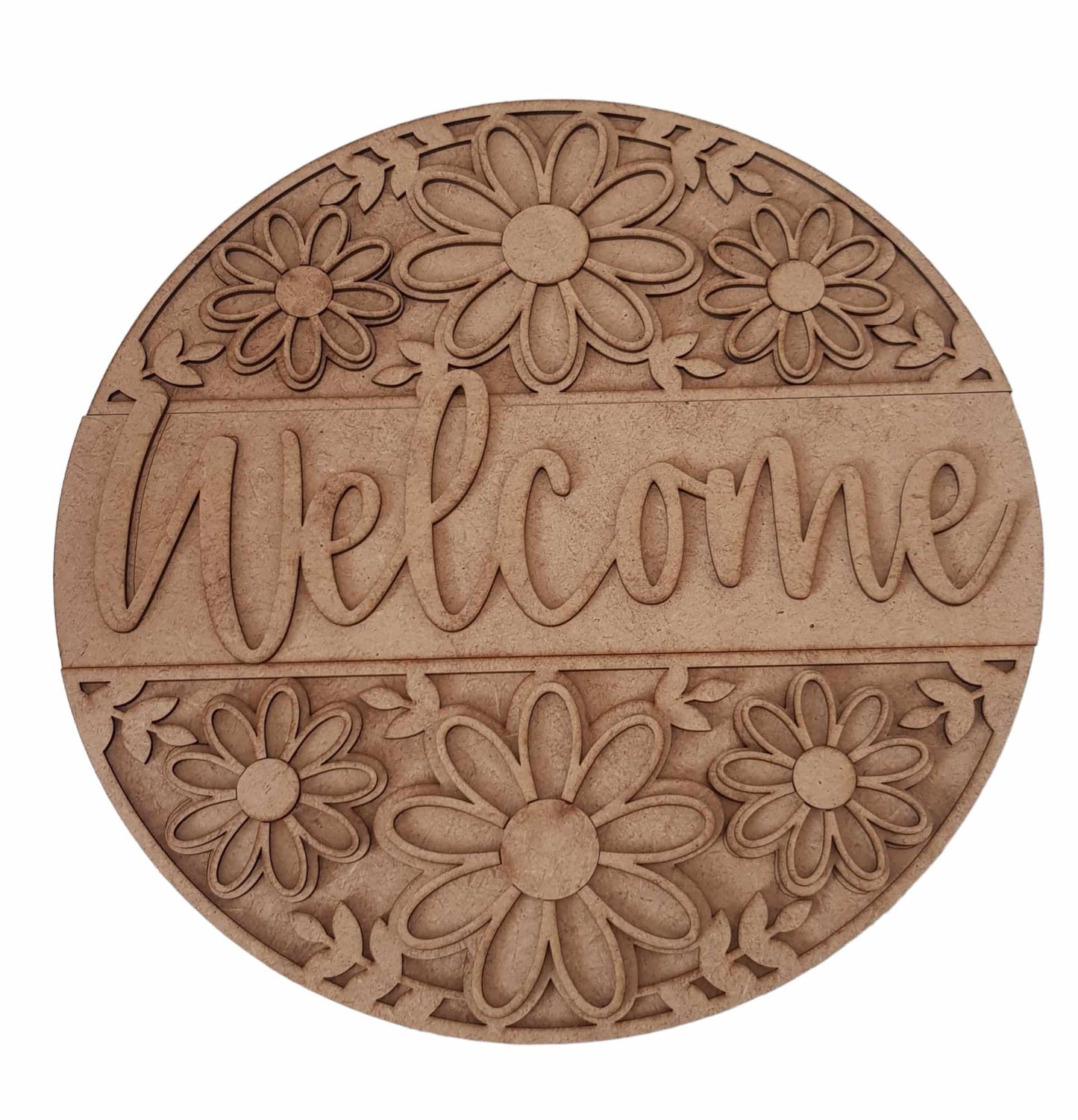 Welcome Daisy Door Hanger - DIY Wooden Craft Kit