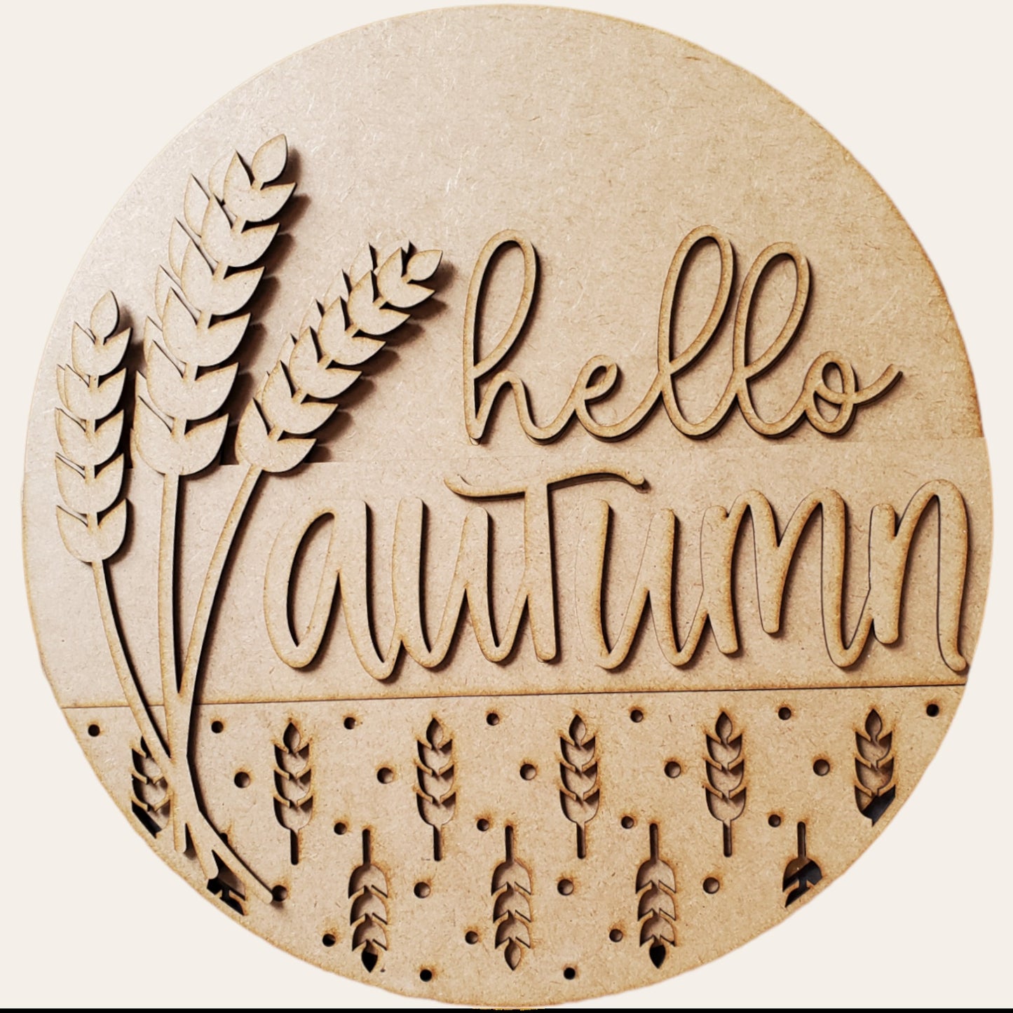 Hello Autumn Door Hanger - DIY Wooden Craft Kit