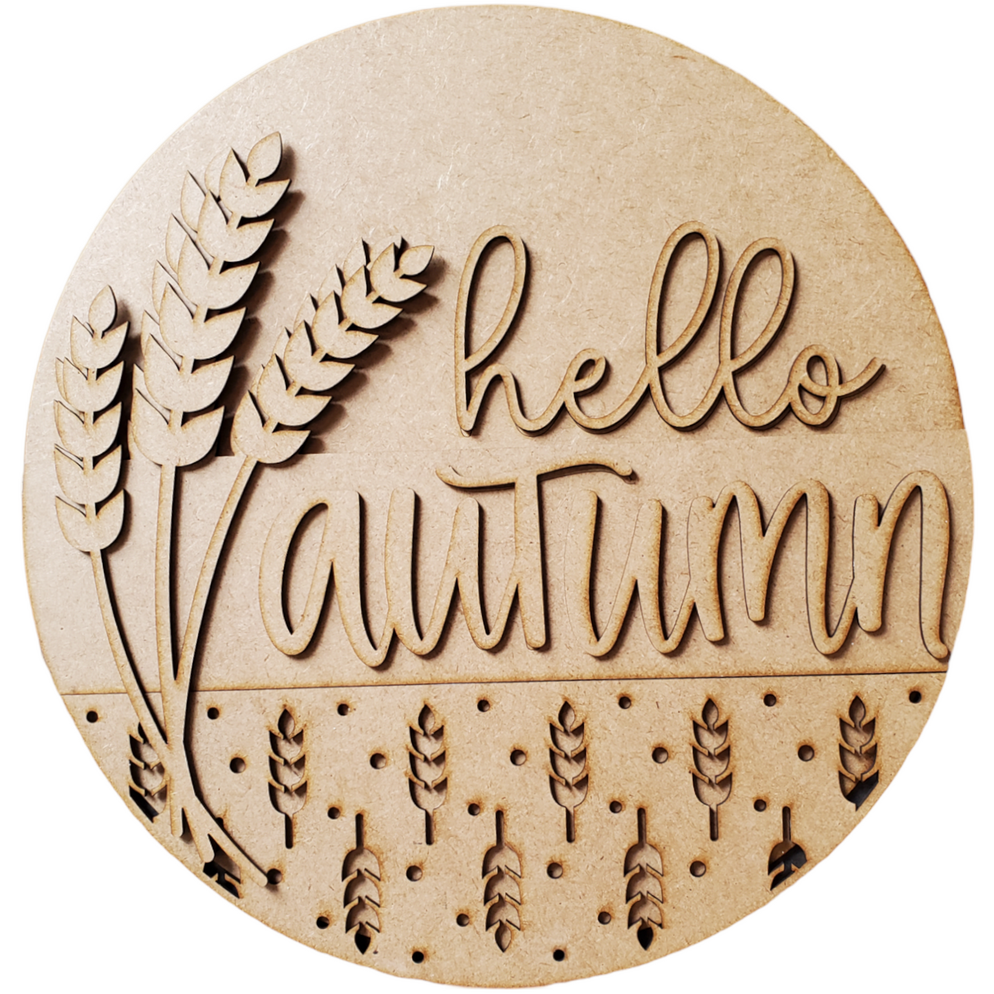Hello Autumn Door Hanger - DIY Wooden Craft Kit